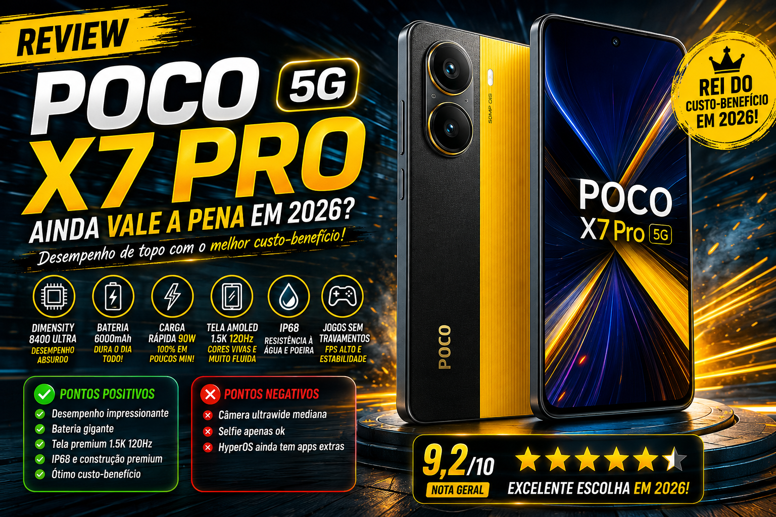 Review POCO X7 Pro em 2026: Ainda Vale a Pena Comprar?